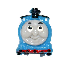 Load image into Gallery viewer, Train Engine Brooch Tank Engine Resin Top Hat Cabochon Coat Pin