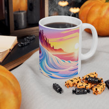 Load image into Gallery viewer, Pastel Sea-life Sunset #18 Ceramic Mug 11oz mug AI-Generated Artwork