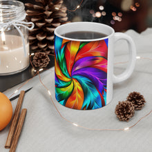 Load image into Gallery viewer, Fusion of Bright Feathers in Motion #2 Mug 11oz mug AI-Generated Artwork
