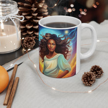Load image into Gallery viewer, Beyond the Universe Female Queen #1 Mug 11oz mug AI-Generated Artwork