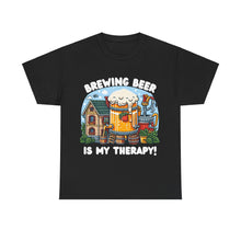 Load image into Gallery viewer, Beer Crafter Home Beer Brewing is my Therapy Brewing T-Shirt 100% Cotton Classic Fit
