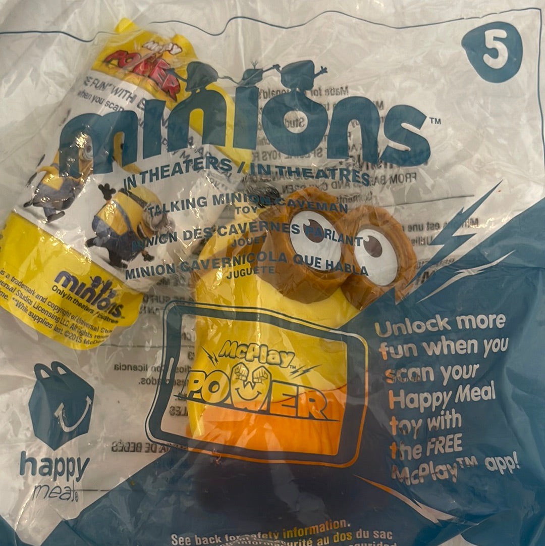 McDonald's 2015 Talking Minions Caveman Minion Toy #5 – Groovy61crafts