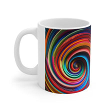 Load image into Gallery viewer, Bright Rainbow Swirls in Motion #2 Mug 11oz mug AI-Generated Artwork