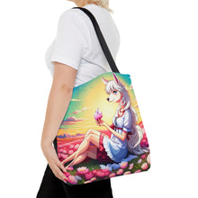 Load image into Gallery viewer, She's my Llama #1 Tote Bag AI Artwork 100% Polyester