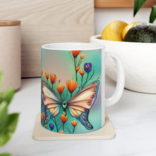 Load image into Gallery viewer, June Opal Birth Month Colors Fairies & Butterflies #2 Mug 11oz mug AI-Generated Artwork