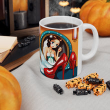 Load image into Gallery viewer, Playing Dress up Just Like Mommie #5 Mug 11oz mug AI-Generated Artwork