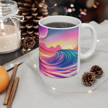 Load image into Gallery viewer, Pastel Sea-life Sunset #16 Ceramic Mug 11oz mug AI-Generated Artwork