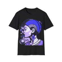 Load image into Gallery viewer, Color of Africa Queen Sista #10 Purple Unisex Softstyle Short Sleeve Crewneck T-Shirt

