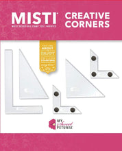 Load image into Gallery viewer, Creative Corners Positioning Pieces for Precision Stamping; 5-Piece Set Includes 2 L-Shaped Magnetic Pieces; from The Designers of The Misti Stamping Tools and The Cut-Align Rulers
