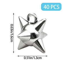 Load image into Gallery viewer, Ordeonrus 40 PCS Spike Ball Charms Alloy Spike Charms Pendants Silver Punk Style Spikes Charm for Jewelry Making DIY Earrings Necklace Bracelet Keychain Crafting