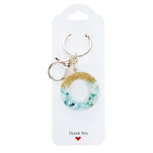 Load image into Gallery viewer, joycraft 100Pcs Keychain Cards, 2.1"x5.9" White Paper Cards Keychain Display Holder, Thank You Hanging Cards for Selling, Hanging Display Keychain, Bracelet, and Jewelry