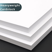 Load image into Gallery viewer, 70 Pack 5x7 White Cardstock Paper, 92lb/250GSM Heavyweight Blank Card, Thick Index Card for Printer, Postcards, Wedding Invitation, Greeting Cards