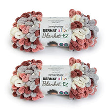 Load image into Gallery viewer, Bernat Alize Blanket-EZ Super Soft Looped Yarn for Beginners, Hand Knitting- No Needles or Hooks Needed, Warm Clay, 2 Pack