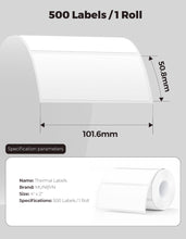 Load image into Gallery viewer, Rainbow Thermal Label Stickers+4x2 Direct Thermal Labels