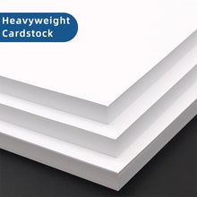 Load image into Gallery viewer, 100 Pack 4x6 White Cardstock Paper, 92lb/250GSM Heavyweight Blank Card, Thick Index Card for Printer, Postcards, Wedding Invitation, Thankyou Cards