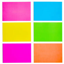 Load image into Gallery viewer, Paper Junkie 112 Pack Bright Neon Colored Envelopes with Self-Adhesive, Bulk Set for 4x6 Invitations, Greeting Cards, Birthday, Baby Shower (A6)