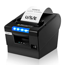 Load image into Gallery viewer, MUNBYN Receipt Printer P068, 3 1/8" 80mm Direct Thermal Printer, POS Printer with Auto Cutter - Thermal Receipt Printer with USB Serial Ethernet Windows Driver ESC/POS Support Cash Drawer