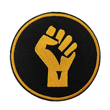 Load image into Gallery viewer, Cute-Patch Juneteenth BLM Black Power Raised Fist Up Embroidered Iron on sew on Patch Badge Afrocentric Afrocentrism Afrocentricity