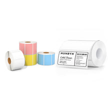 Load image into Gallery viewer, 2.25 x1.25 Color Thermal Labels+4x2 Direct Thermal Labels