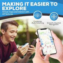 Load image into Gallery viewer, Megacom Flymon Auto Catcher & GPS Joystick for iOS Only - Wireless Location Simulator & Auto Spin/Catch Accessory - Bluetooth Navigation Controller for AR Games - White