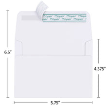 Load image into Gallery viewer, Eupako A2 White Paper Envelopes 250 Pack 4.375x5.75" Invitation Envelopes Self Seal for RSVP, Wedding, Thank you Notes, Greeting Cards, Photos, Announcements