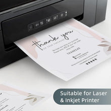 Load image into Gallery viewer, 70 Pack 5x7 White Cardstock Paper, 92lb/250GSM Heavyweight Blank Card, Thick Index Card for Printer, Postcards, Wedding Invitation, Greeting Cards