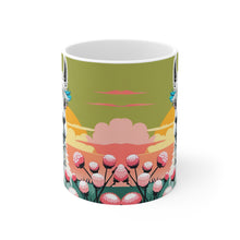 Load image into Gallery viewer, Good Vibes Cute Llama Funny #10 Ceramic 11oz Mug AI-Generated Artwork