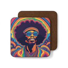 Load image into Gallery viewer, Retro 60's Psychedelic #40 Hardboard Back AI-Enhanced Beverage Coasters