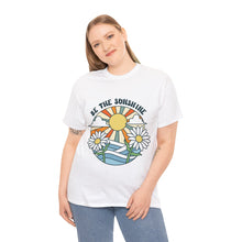 Load image into Gallery viewer, Be the Sunshine Unisex Heavyweight 100% Cotton T-Shirt