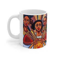 Load image into Gallery viewer, Kwanzaa Women Celebration Ceramic Mug 11oz Design #3 AI Generated
