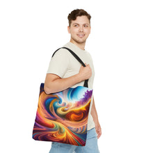 Load image into Gallery viewer, Glory Tye Dye Swirls and Ripples Tote Bag AI Artwork 100% Polyester #2