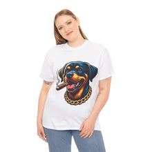 Load image into Gallery viewer, Muse Wearable The Dog Life Rottweiler Cigar Gold Chain Unisex Crewneck T-Shirt