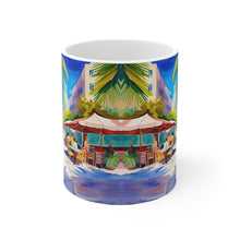 Load image into Gallery viewer, At the Cafe Miami Beach #32 Mug 11oz mug AI-Generated Artwork