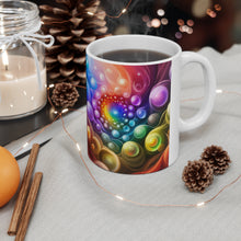 Load image into Gallery viewer, Fusion of Bright Liquid Bubbles in Motion #1 Mug 11oz mug AI-Generated Artwork