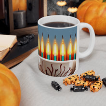 Load image into Gallery viewer, Happy Birthday Candles #9 Ceramic 11oz Mug AI-Generated Artwork