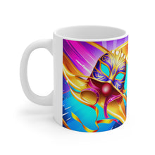 Load image into Gallery viewer, Mardi Gras Mask Ribbon #4 Mug AI-Generated Artwork 11oz mug