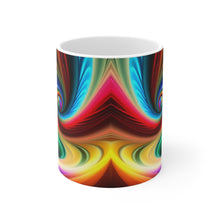 Load image into Gallery viewer, Bright Rainbow Swirls in Motion #8 Mug 11oz mug AI-Generated Artwork
