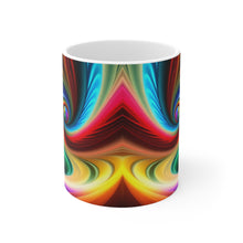 Load image into Gallery viewer, Bright Rainbow Swirls in Motion #8 Mug 11oz mug AI-Generated Artwork