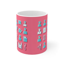 Load image into Gallery viewer, Professional Worker Pink Doctor and Nurse #5 Ceramic 11oz Mug AI-Generated Artwork