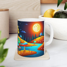 Load image into Gallery viewer, Lunar Moon Mushroom Planet Fantasy Art #2 Ceramic Mug 11oz