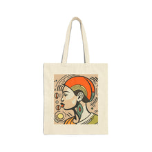 Load image into Gallery viewer, Colors of Africa Queen Sista #10 Retro 100% Cotton Canvas Tote Bag 15" x 16"