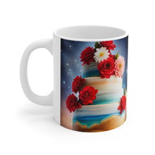 Load image into Gallery viewer, Happy 4th of July Cake Celebration #11 Ceramic 11oz mug AI-Generated Artwork