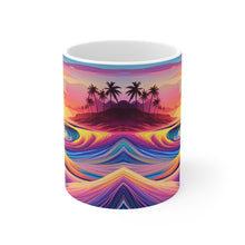Load image into Gallery viewer, Pastel Sea-life Sunset #20 Ceramic Mug 11oz mug AI-Generated Artwork