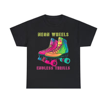 Load image into Gallery viewer, Neon Wheels, Endless Thrills 1980s Era Roller Skates