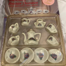 Load image into Gallery viewer, Eden Bliss Handcrafted Porcelain 13pcs Mini Bone China Tea Set  (Pre-owned)