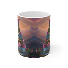 Load image into Gallery viewer, Happy Birthday Wedding Cake Celebration #6 Ceramic 11oz mug AI-Generated Artwork