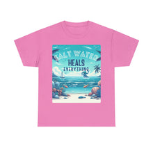Load image into Gallery viewer, Saltwater Heals Everything Seashells Tropical Beach Saltwater Therapy
