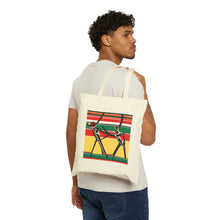 Load image into Gallery viewer, Colors of Africa Tribal Dance #1 100% Cotton Canvas Tote Bag 15" x 16"