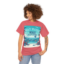 Load image into Gallery viewer, Saltwater Heals Everything Seashells Tropical Beach Saltwater Therapy
