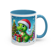 Load image into Gallery viewer, Mug Dinosaur Christmas Santa Hat Holiday Coffee Cup 11, 15oz